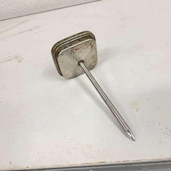 Vtg Springfield Meat Thermometer Watertight U.S.A. Chrome Stainless 1950's HLN - Picture 3 of 4